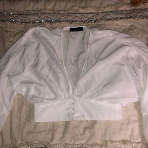 White flowy blouse